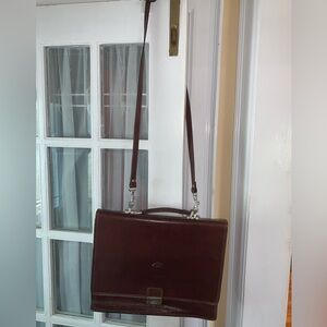 Leather laptop/commuter bag